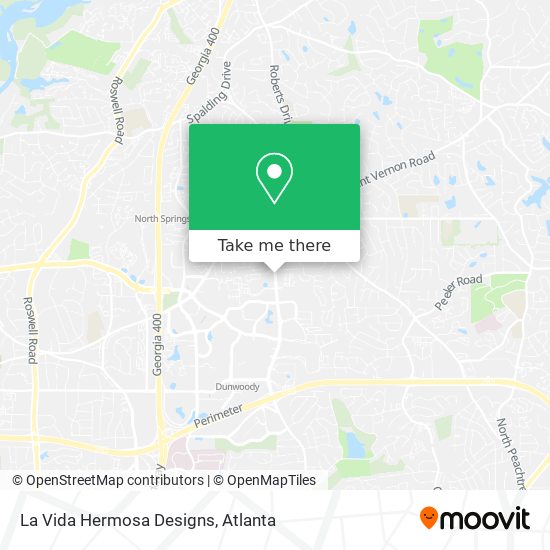 La Vida Hermosa Designs map