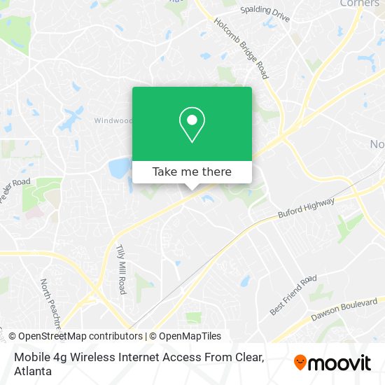 Mapa de Mobile 4g Wireless Internet Access From Clear