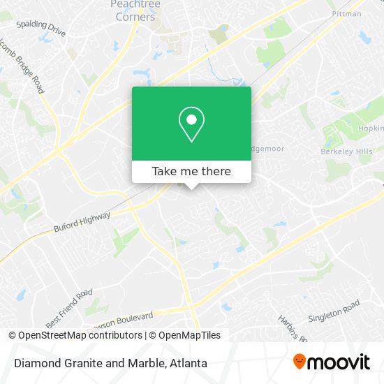 Diamond Granite and Marble map