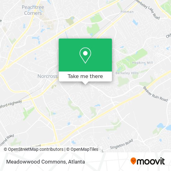 Meadowwood Commons map