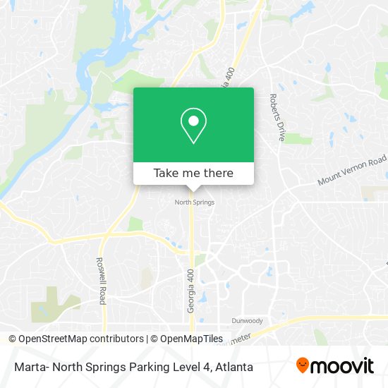 Marta- North Springs Parking Level 4 map