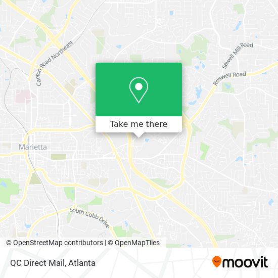QC Direct Mail map