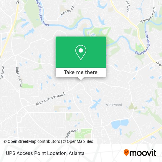 UPS Access Point Location map