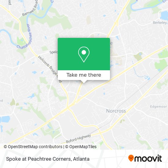 Spoke at Peachtree Corners map