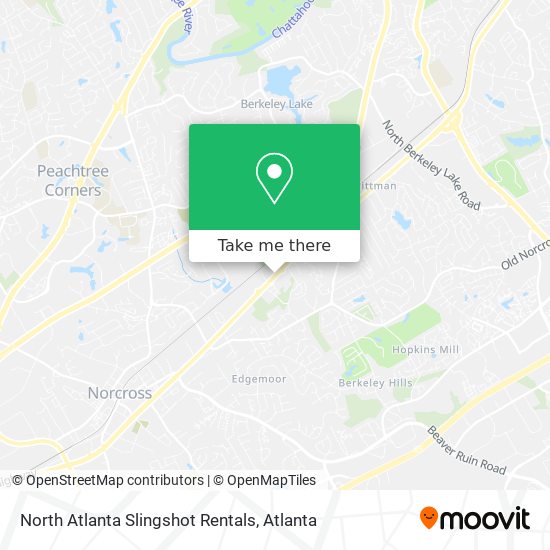 Mapa de North Atlanta Slingshot Rentals