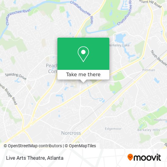 Live Arts Theatre map