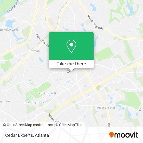 Cedar Experts map