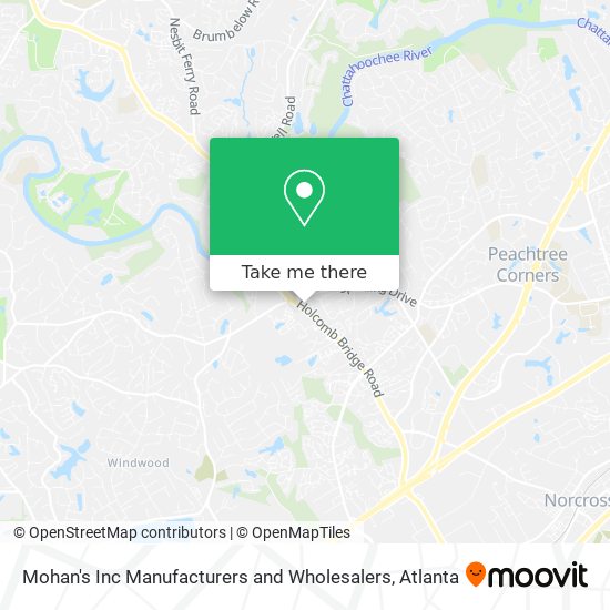 Mohan's Inc Manufacturers and Wholesalers map