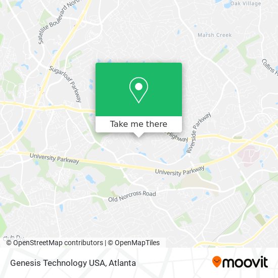 Mapa de Genesis Technology USA