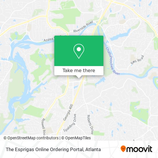 The Esprigas Online Ordering Portal map