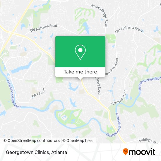 Georgetown Clinics map