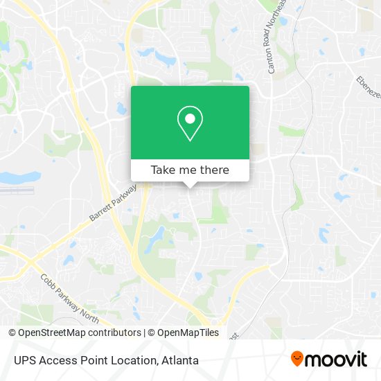 UPS Access Point Location map