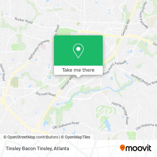 Tinsley Bacon Tinsley map