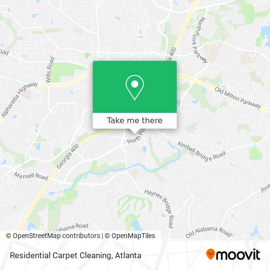 Residential Carpet Cleaning map