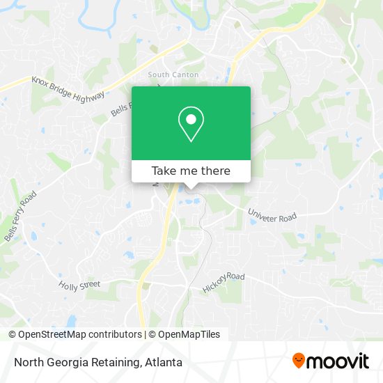 North Georgia Retaining map