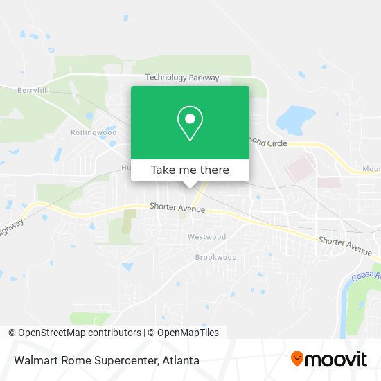 Mapa de Walmart Rome Supercenter