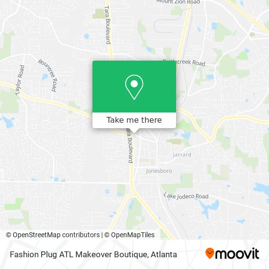 Mapa de Fashion Plug ATL Makeover Boutique