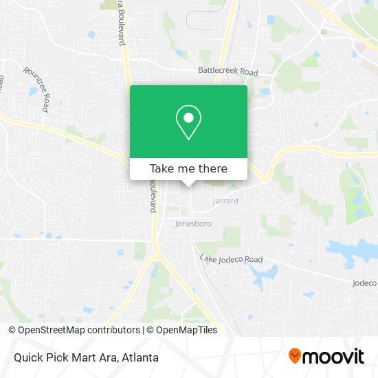 Quick Pick Mart Ara map