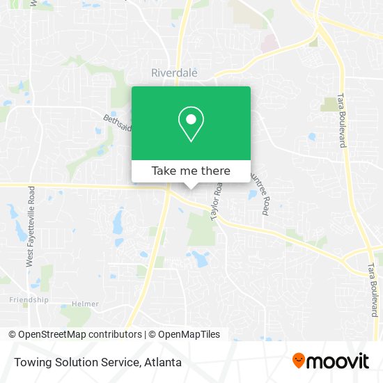 Towing Solution Service map