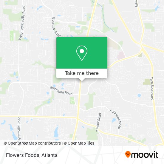 Flowers Foods map