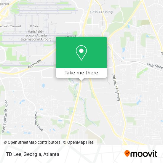 Mapa de TD Lee, Georgia