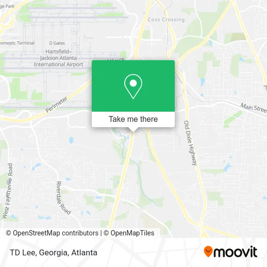 TD Lee, Georgia map