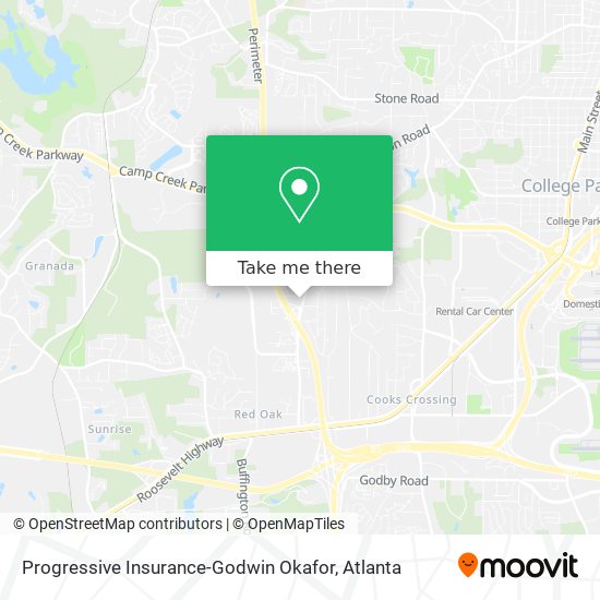 Mapa de Progressive Insurance-Godwin Okafor