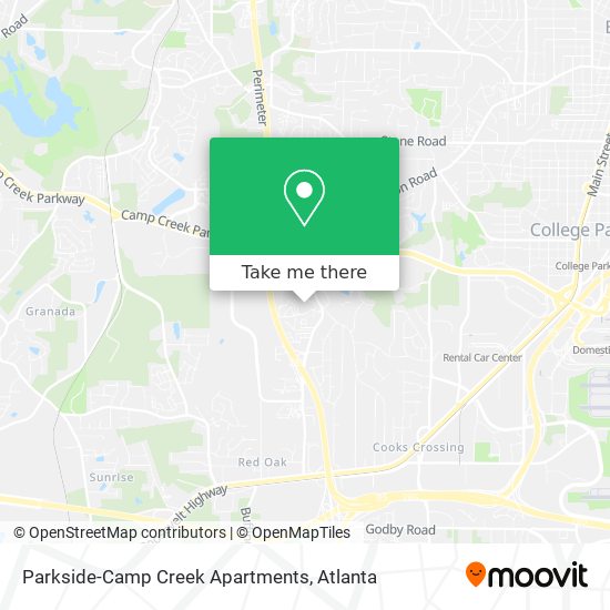 Mapa de Parkside-Camp Creek Apartments