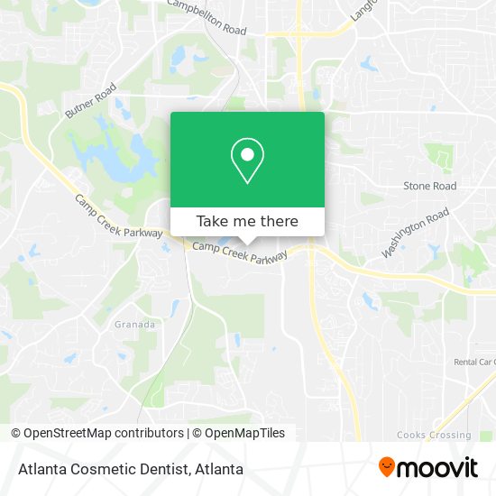 Atlanta Cosmetic Dentist map