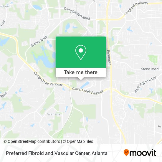 Preferred Fibroid and Vascular Center map