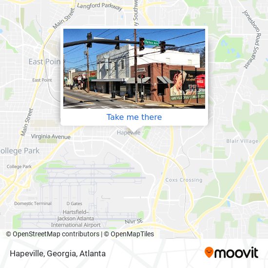 Mapa de Hapeville, Georgia