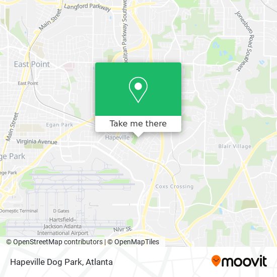 Hapeville Dog Park map