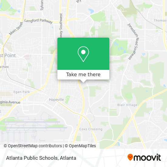 Mapa de Atlanta Public Schools