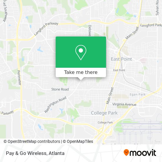 Mapa de Pay & Go Wireless