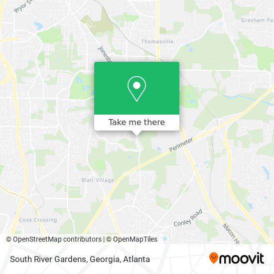 Mapa de South River Gardens, Georgia