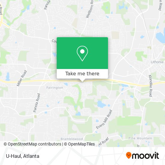 U-Haul map