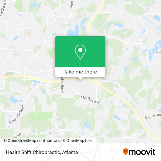 Health Shift Chiropractic map