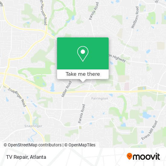 TV Repair map