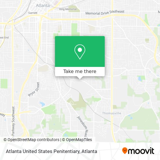 Mapa de Atlanta United States Penitentiary