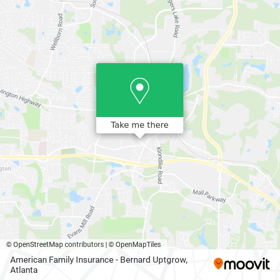 American Family Insurance - Bernard Uptgrow map