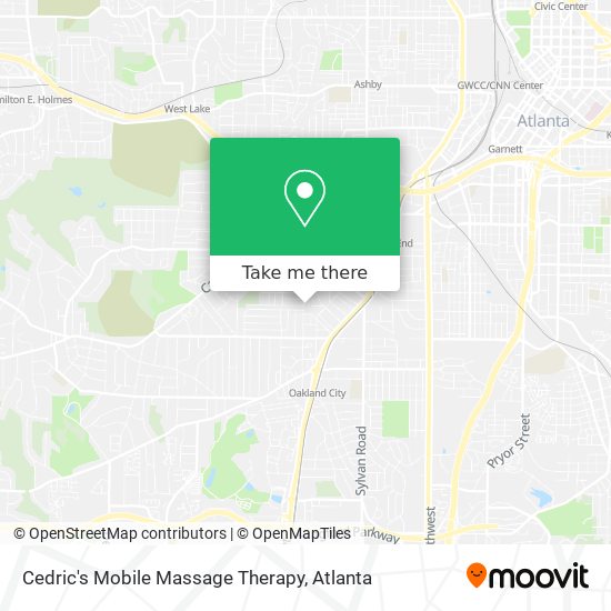 Mapa de Cedric's Mobile Massage Therapy