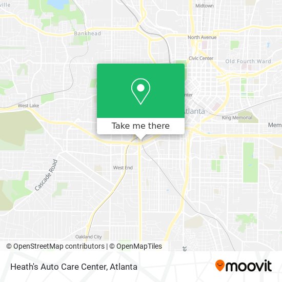 Mapa de Heath's Auto Care Center