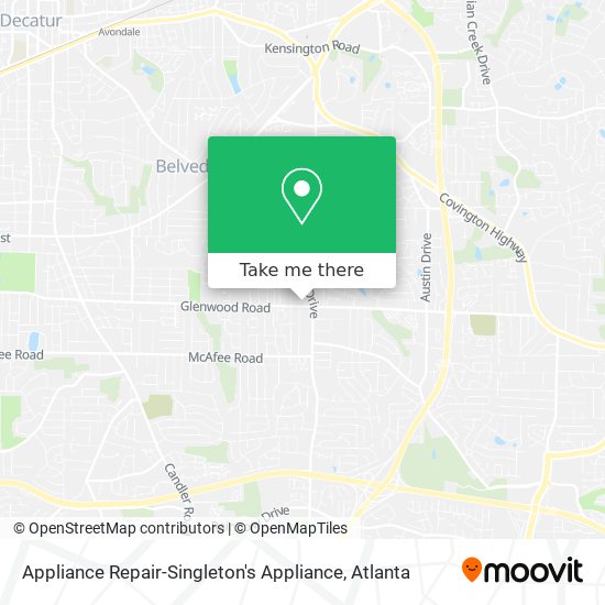 Appliance Repair-Singleton's Appliance map