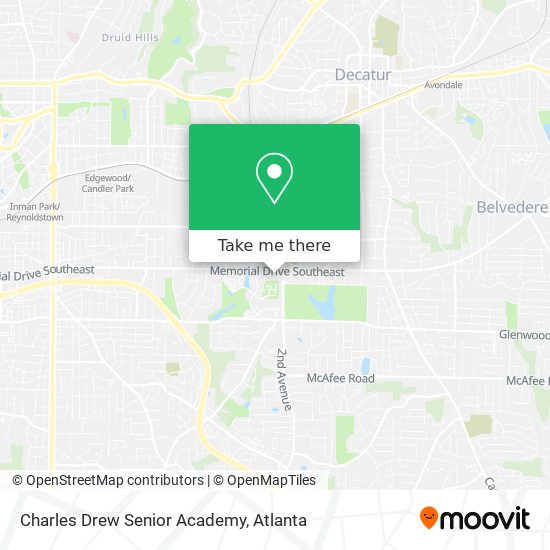 Charles Drew Senior Academy map