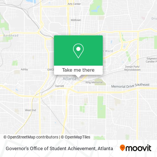 Governor's Office of Student Achievement map