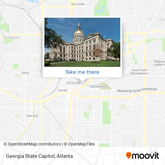 Georgia State Capitol map
