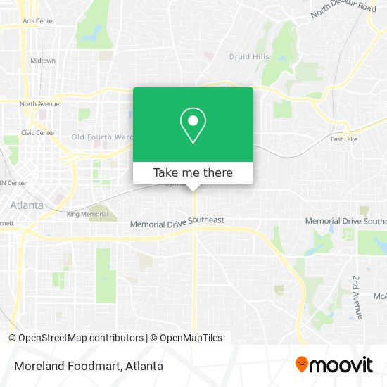 Moreland Foodmart map