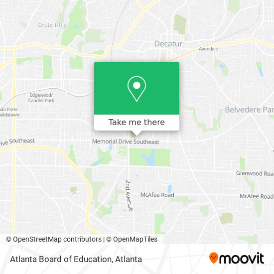 Atlanta Board of Education map