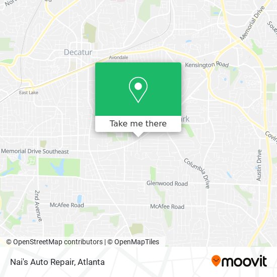 Nai's Auto Repair map