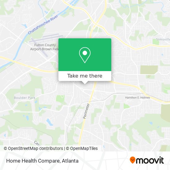 Home Health Compare map